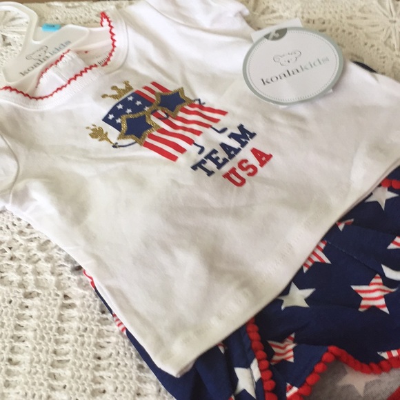 NWT Koala Kids Sz 3-6 Month Team USA Outfit - Picture 1 of 3